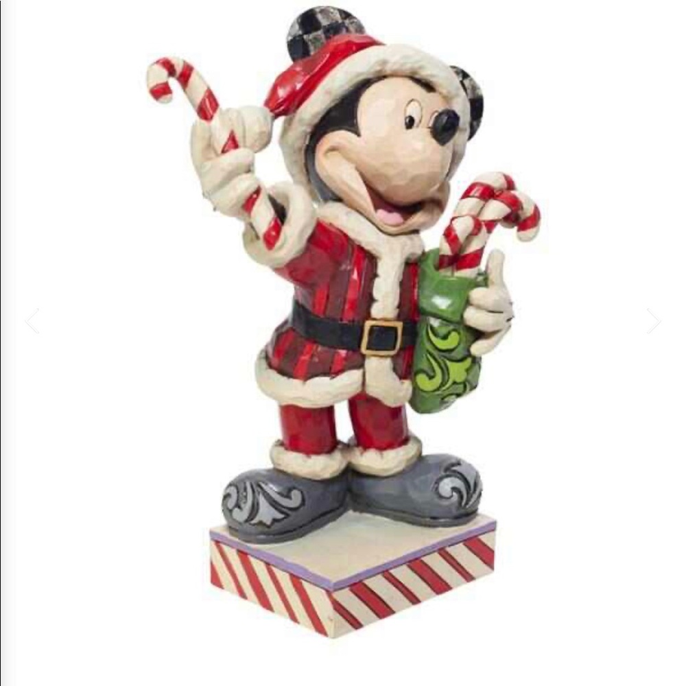 Santa Mickey w/Candy Canes Disney Traditions